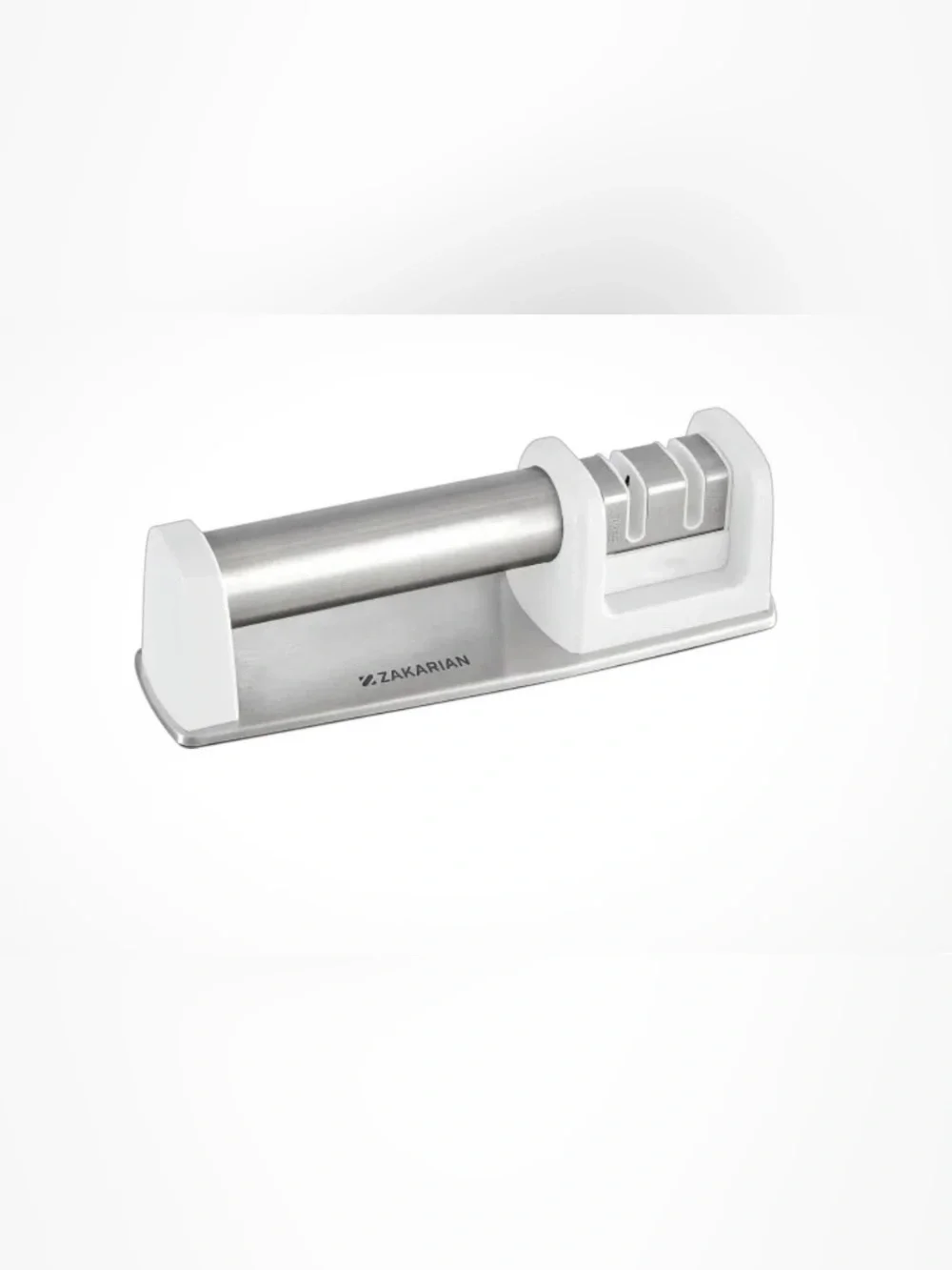 Zakarian Knife Sharpener in Silver and White